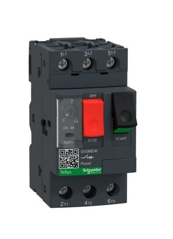 GUARDAMOTOR 2.5A-4A SCHNEIDER GV2ME08